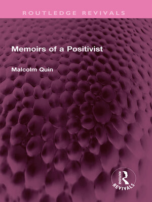 cover image of Memoirs of a Positivist